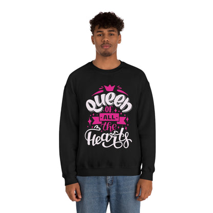 Queen of All The Hearts Crewneck Sweatshirt