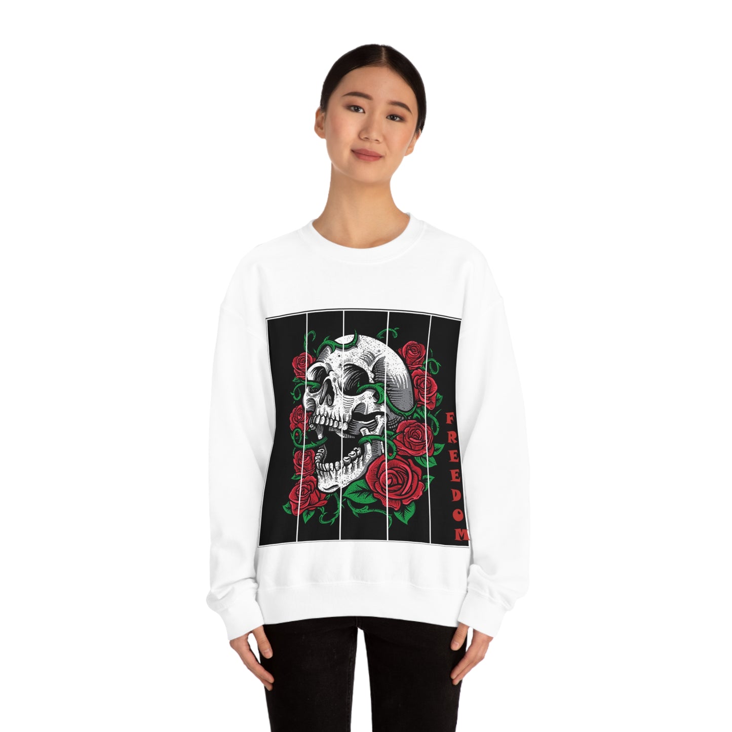 Freedom Death Roses Crewneck Sweatshirt