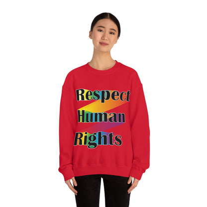 Respect Human Rights Crewneck Sweatshirt