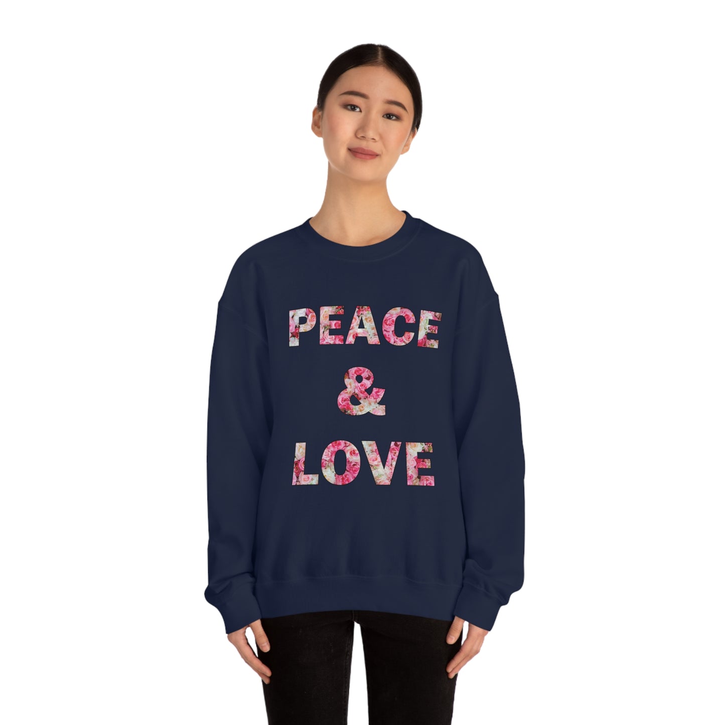 Peace & Love Crewneck Sweatshirt