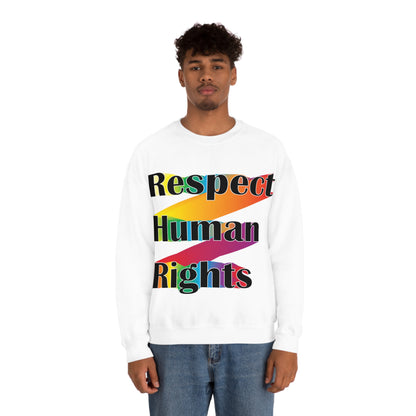 Respect Human Rights Crewneck Sweatshirt