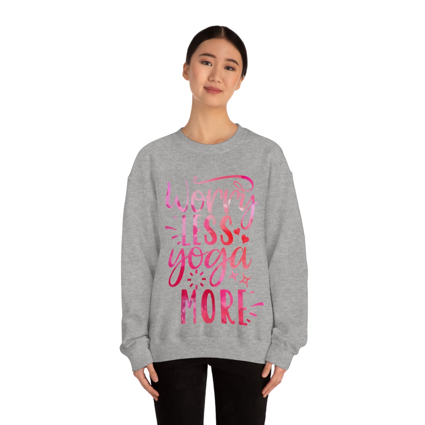 Worry Less Yoga More Crewneck Sweatshirt