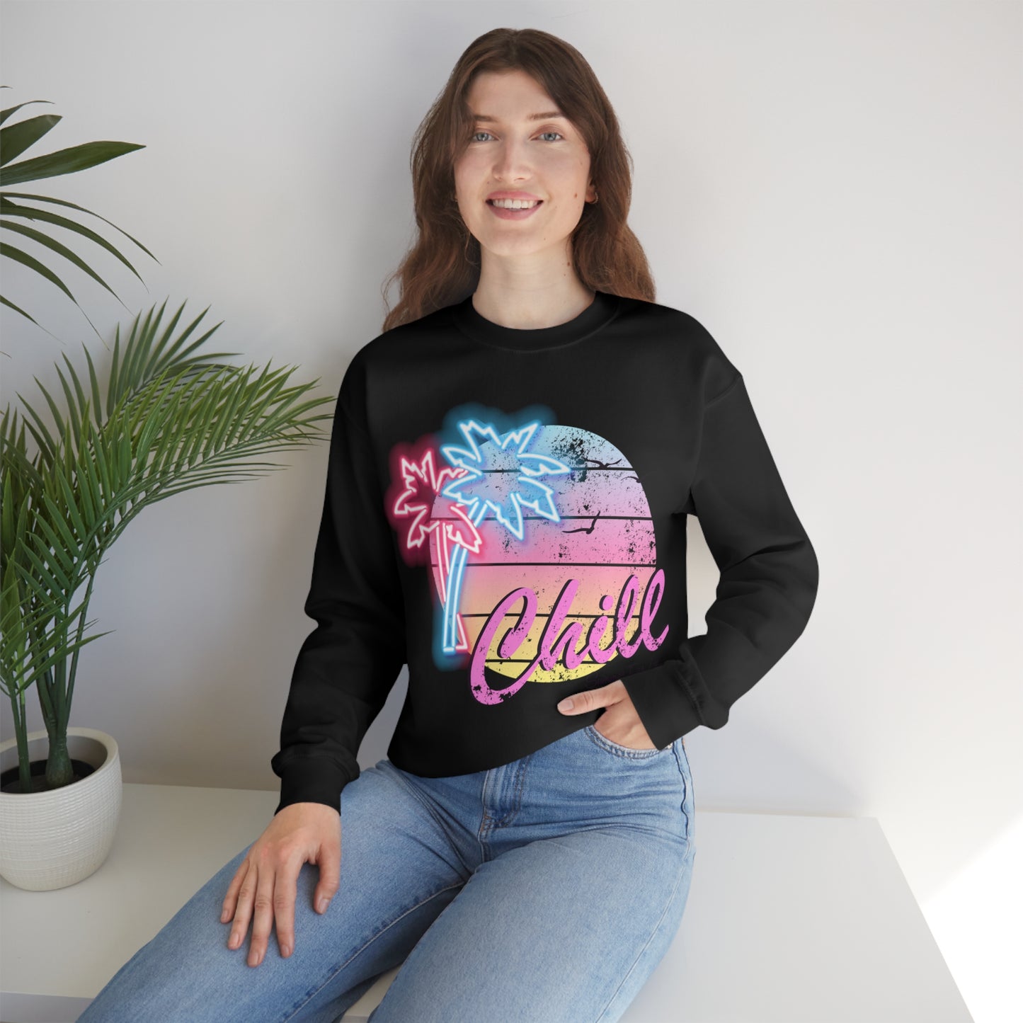 Chill Summer For Life Crewneck Sweatshirt