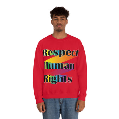 Respect Human Rights Crewneck Sweatshirt