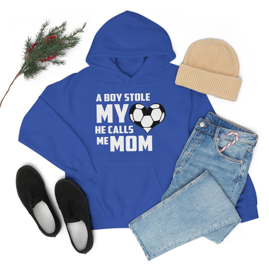 A boy stole my heart he calls me Mom Hoodie