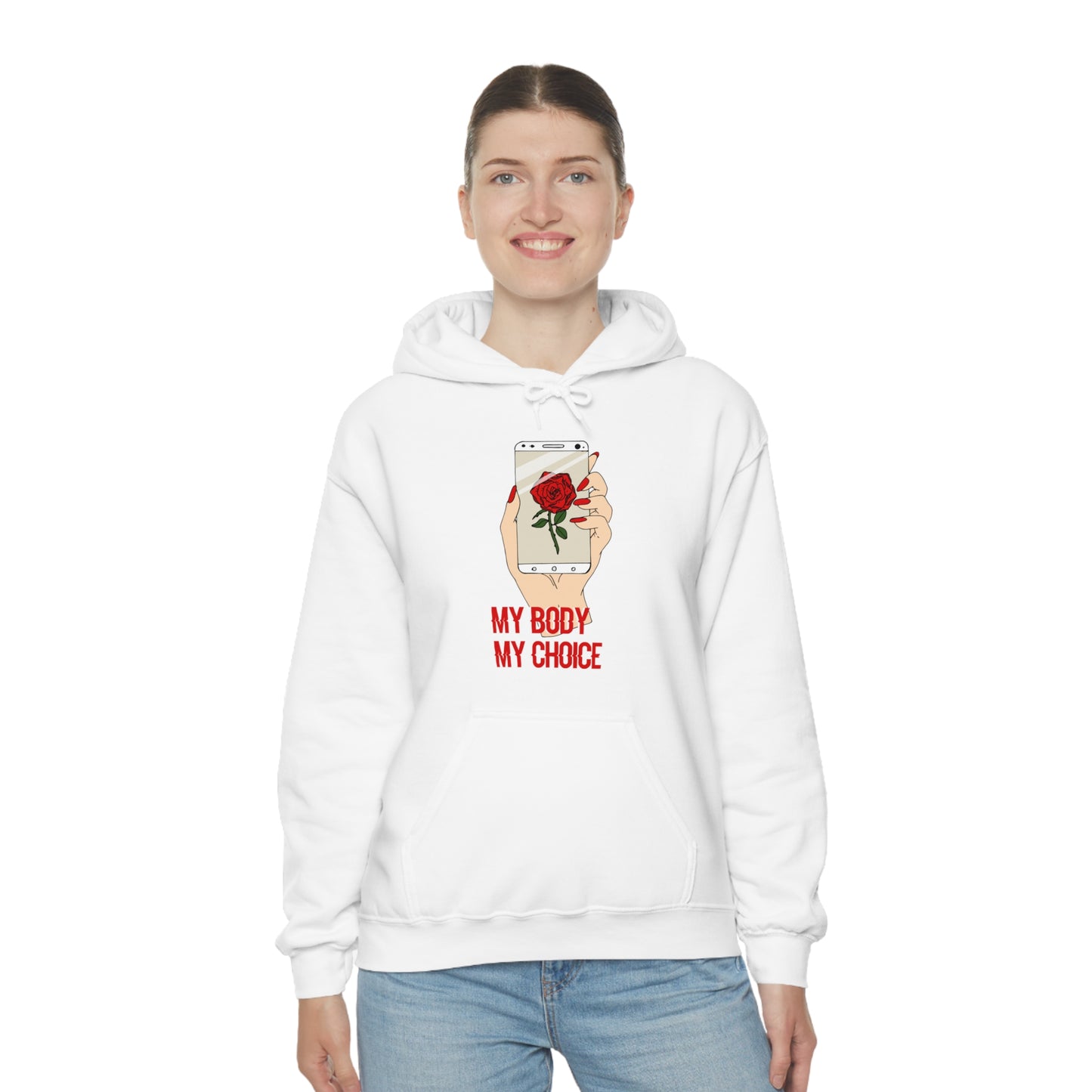 My Body is A Rose its My Choice Hoodie