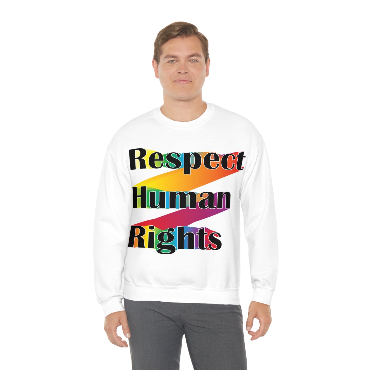 Respect Human Rights Crewneck Sweatshirt