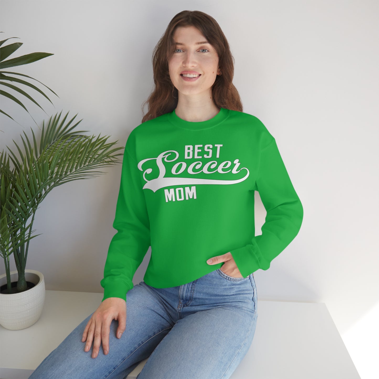 Best-soccer mom Crewneck Sweatshirt