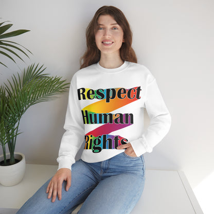 Respect Human Rights Crewneck Sweatshirt