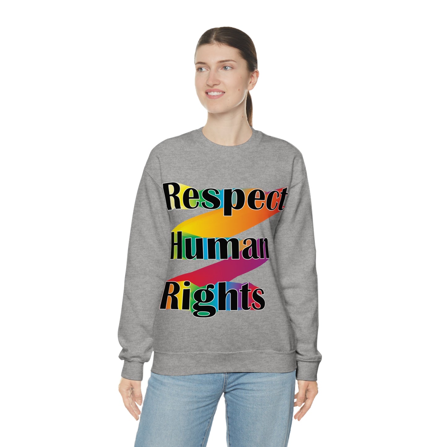 Respect Human Rights Crewneck Sweatshirt