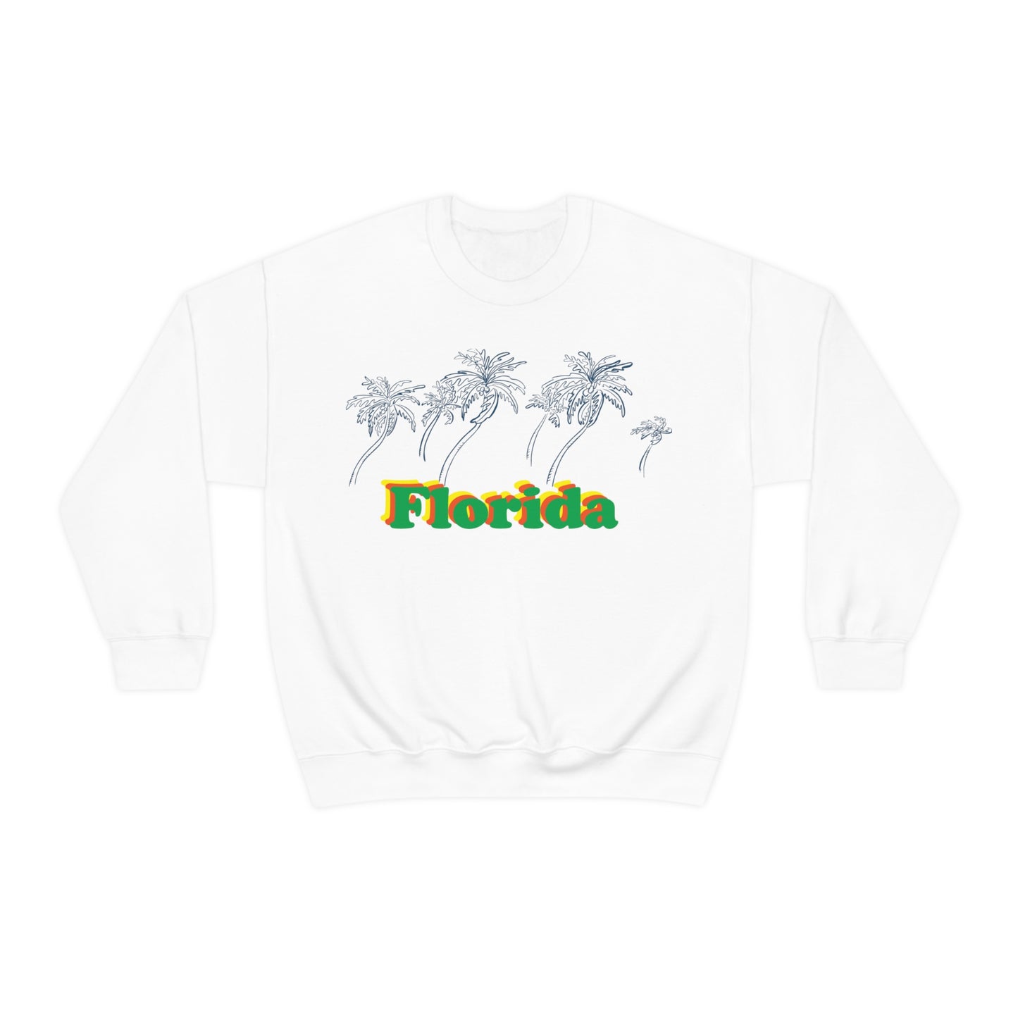 Florida Palm Tree Crewneck Sweatshirt