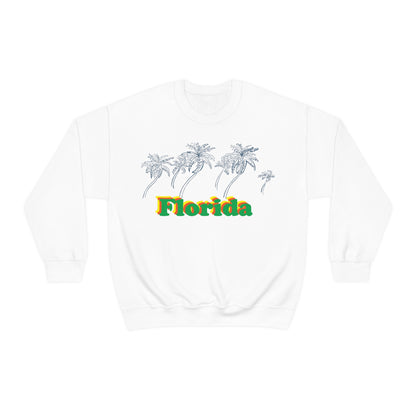 Florida Palm Tree Crewneck Sweatshirt