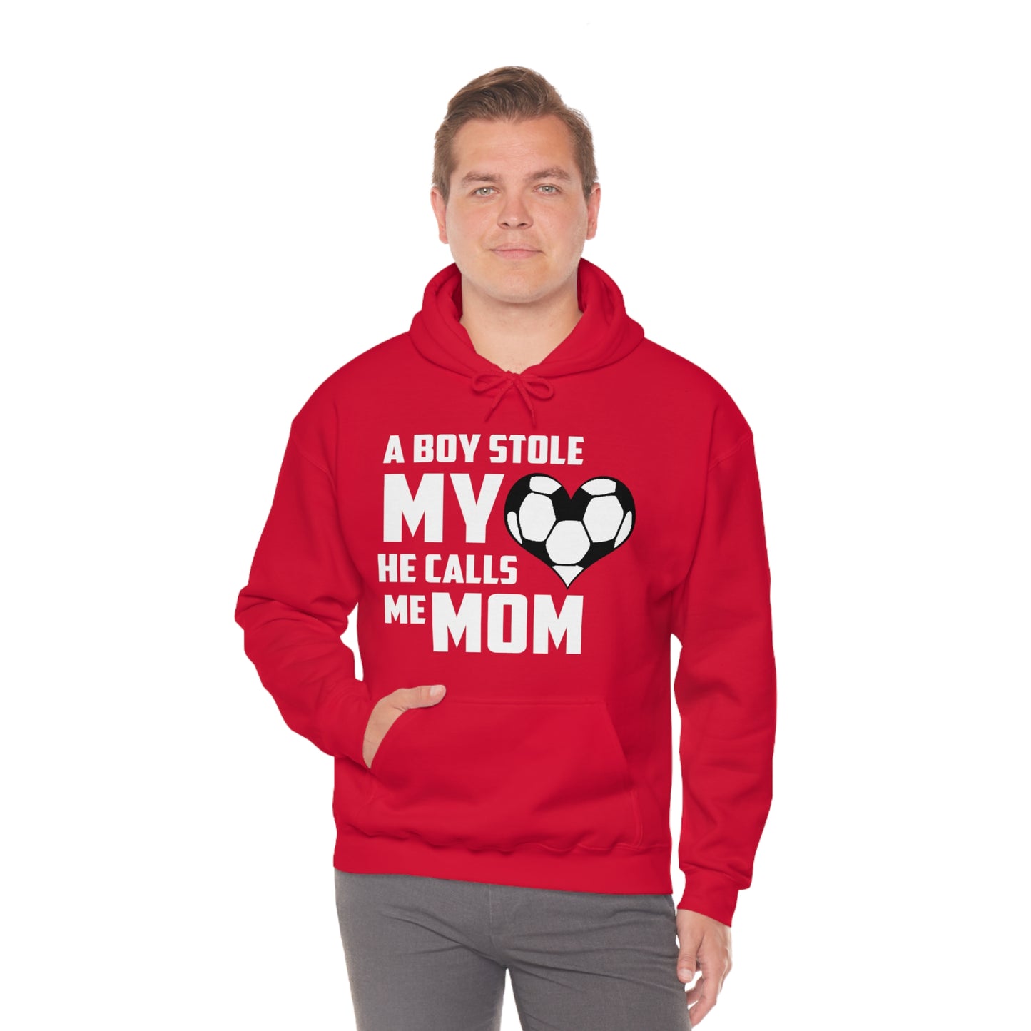 A boy stole my heart he calls me Mom Hoodie