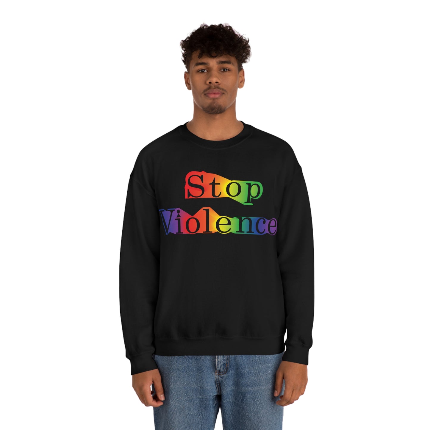 Stop Violence Crewneck Sweatshirt