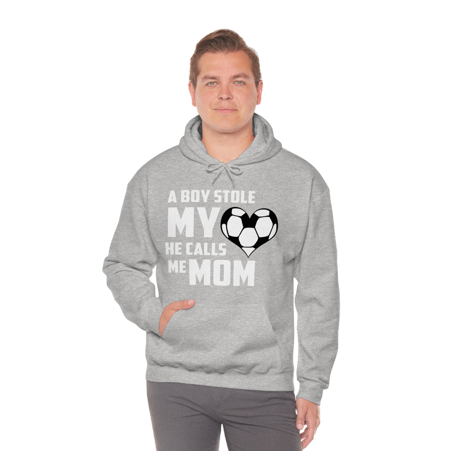 A boy stole my heart he calls me Mom Hoodie