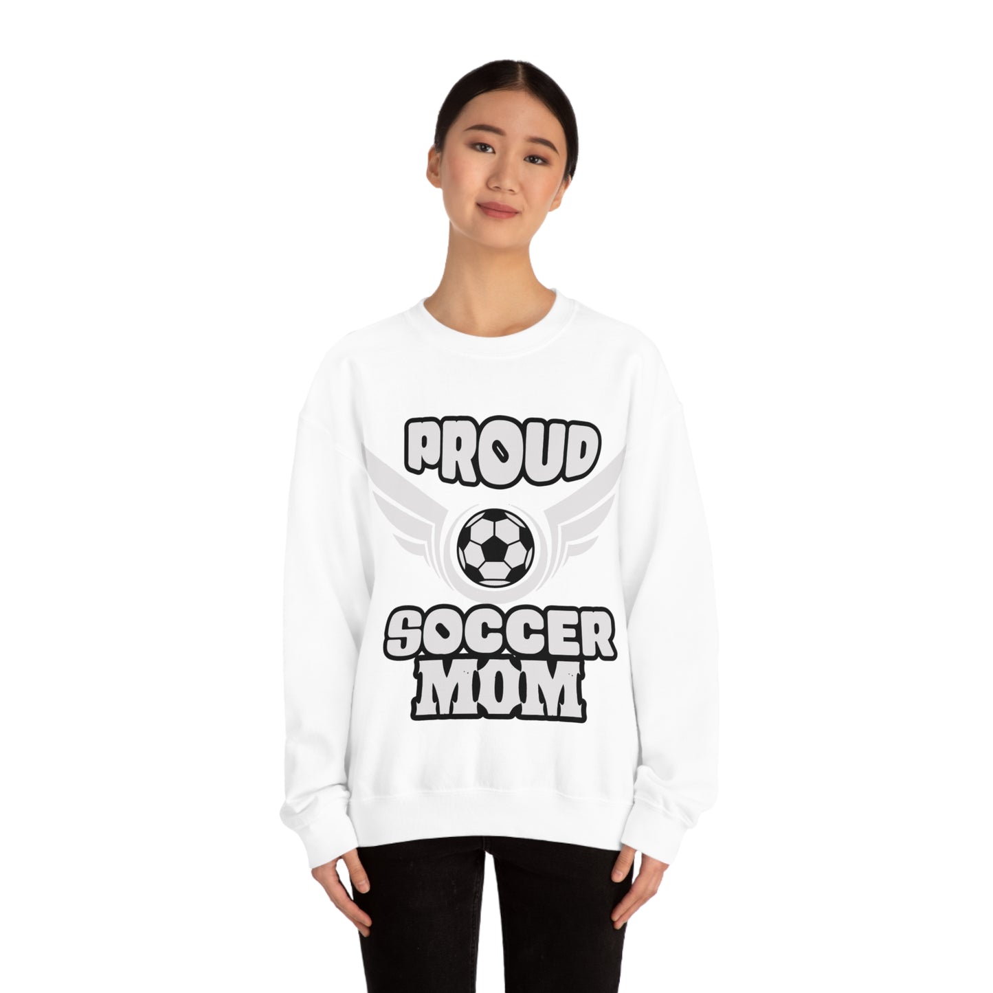 Proud S o c c e r MOM Crewneck Sweatshirt