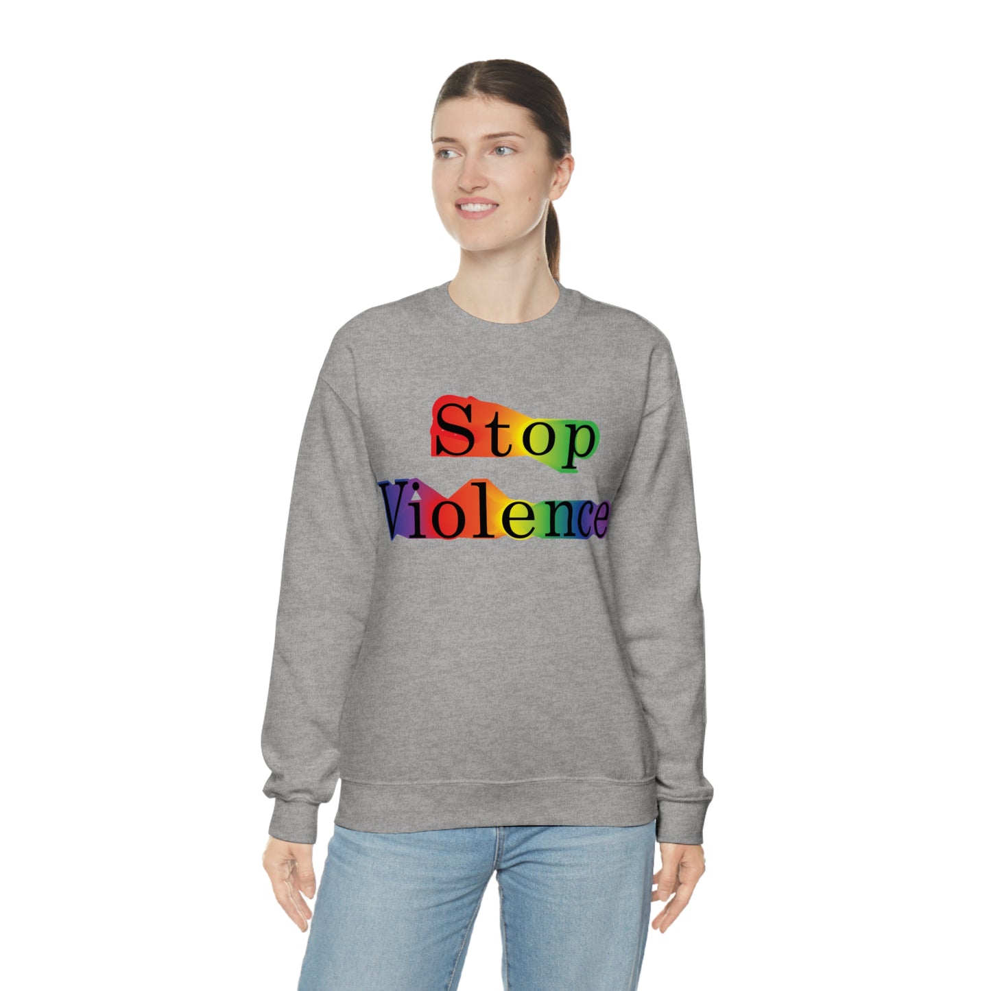 Stop Violence Crewneck Sweatshirt