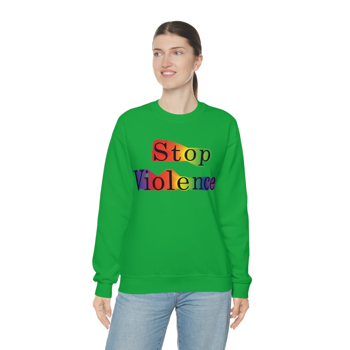 Stop Violence Crewneck Sweatshirt