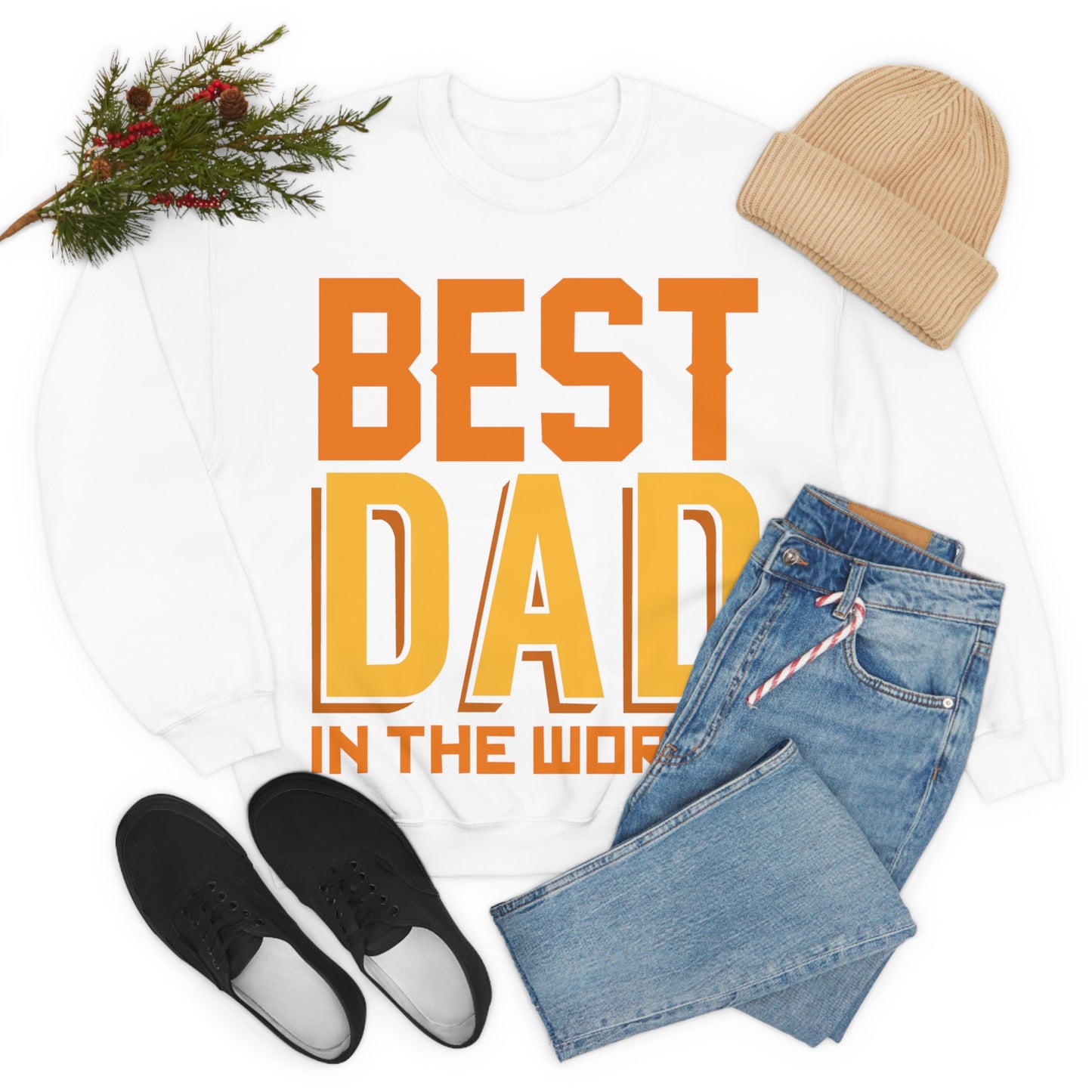 Best Dad in the world Crewneck Sweatshirt