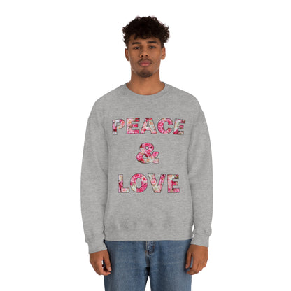 Peace & Love Crewneck Sweatshirt