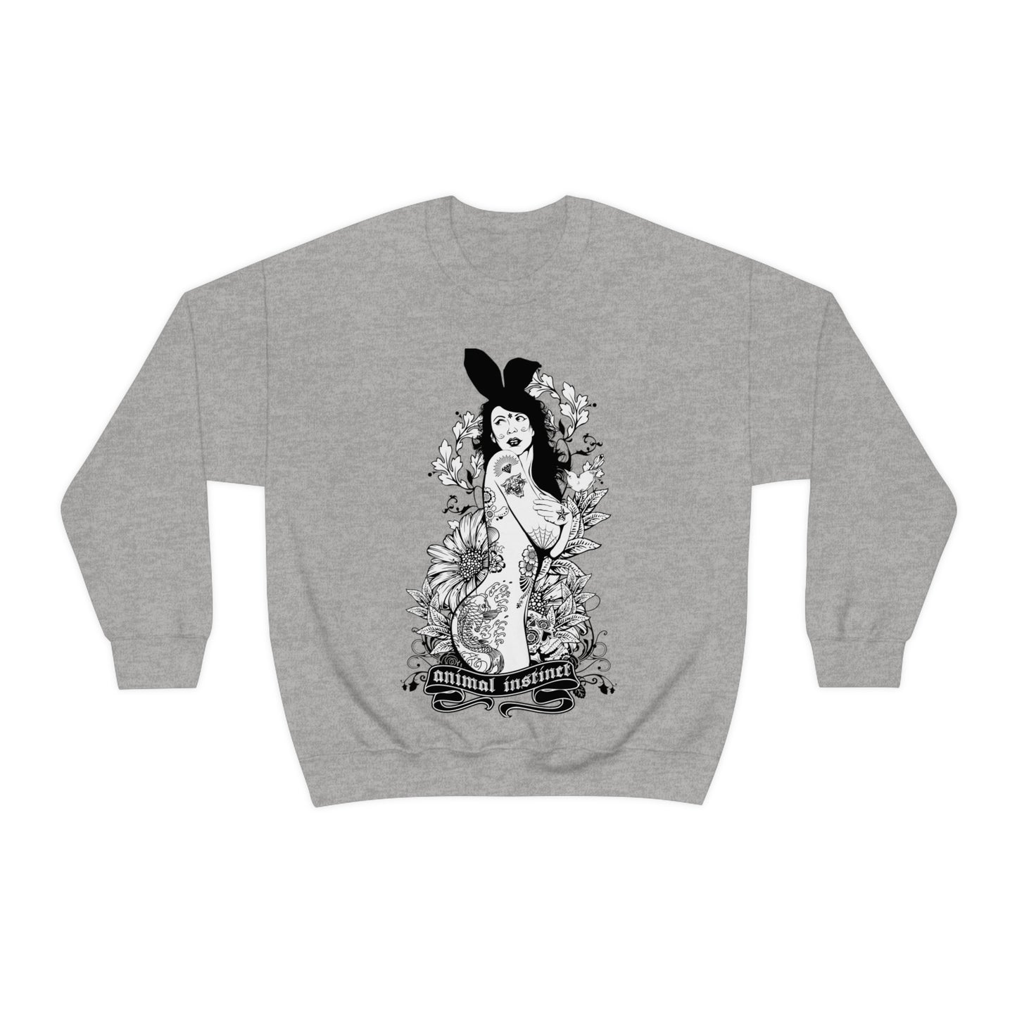 Animal instinct Tattoo Crewneck Sweatshirt