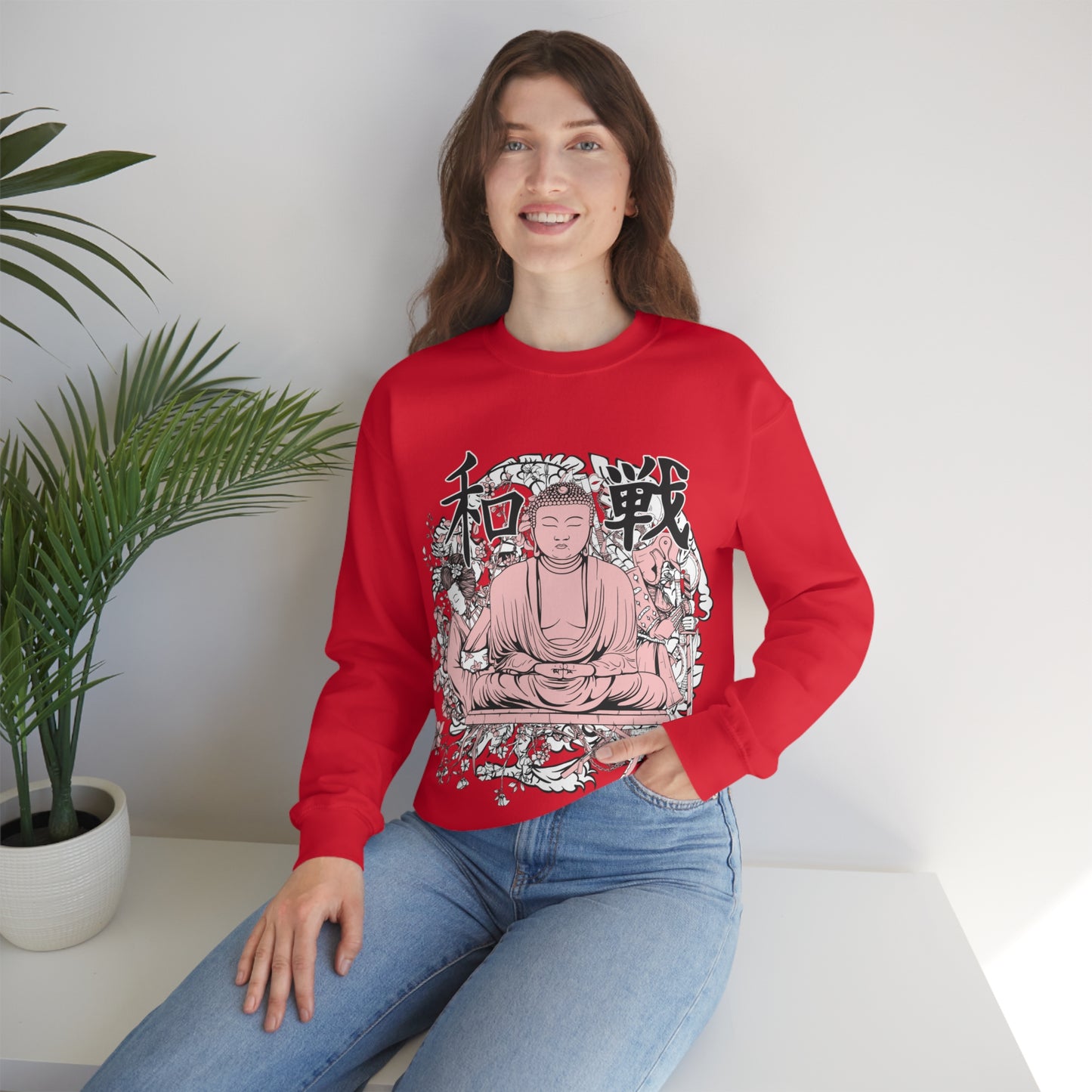 Pink Buddha Crewneck Sweatshirt