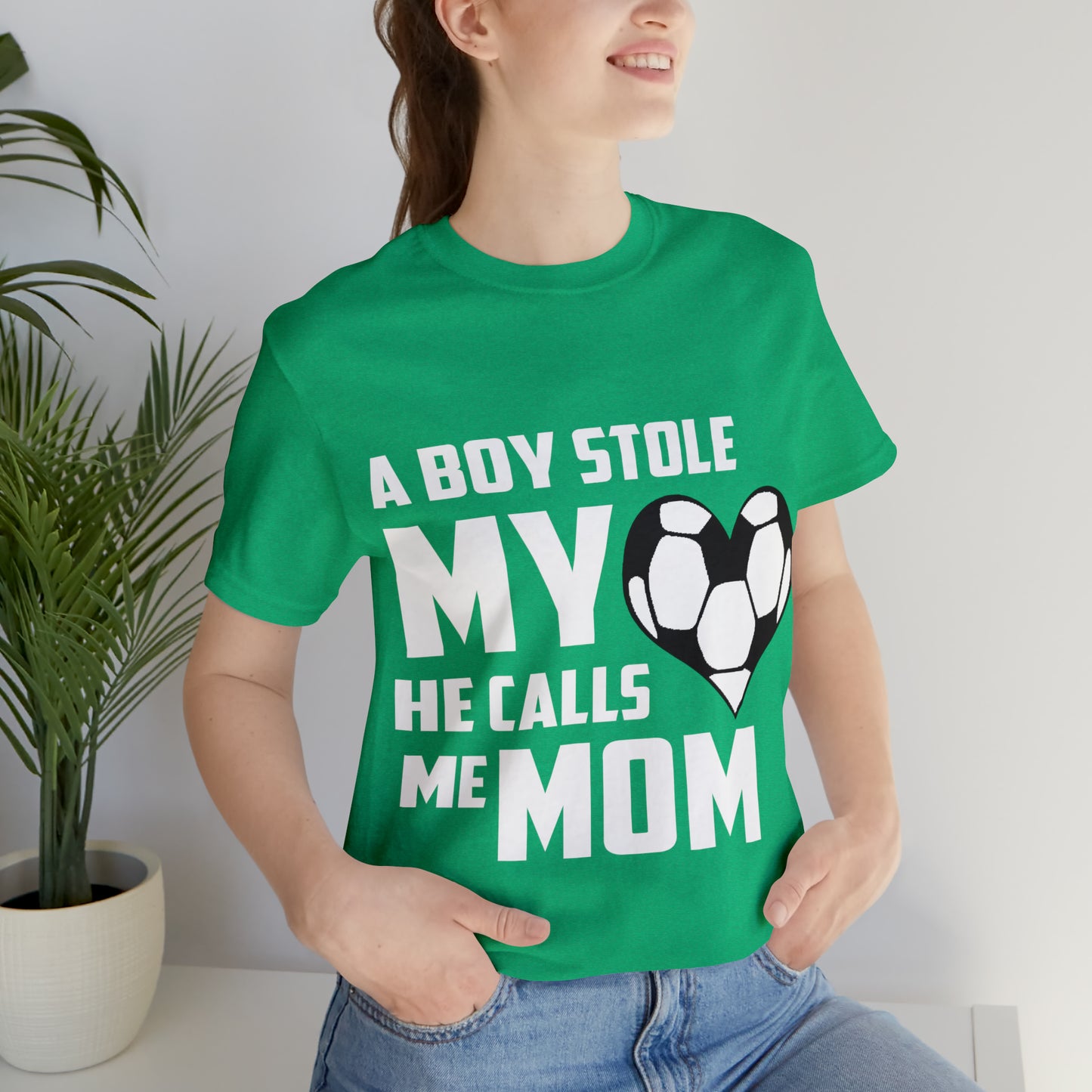 A boy stole my heart he calls me Mom T-Shirt