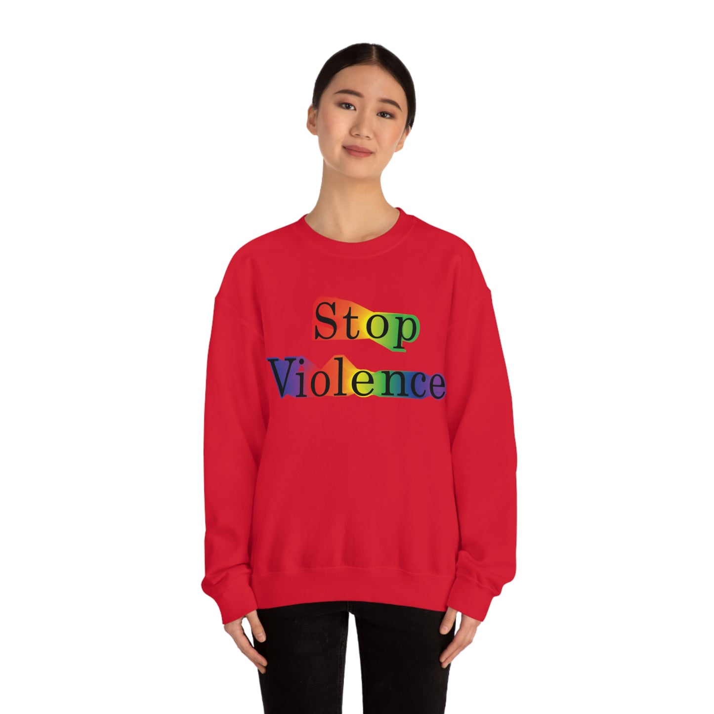 Stop Violence Crewneck Sweatshirt