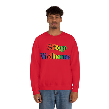 Stop Violence Crewneck Sweatshirt