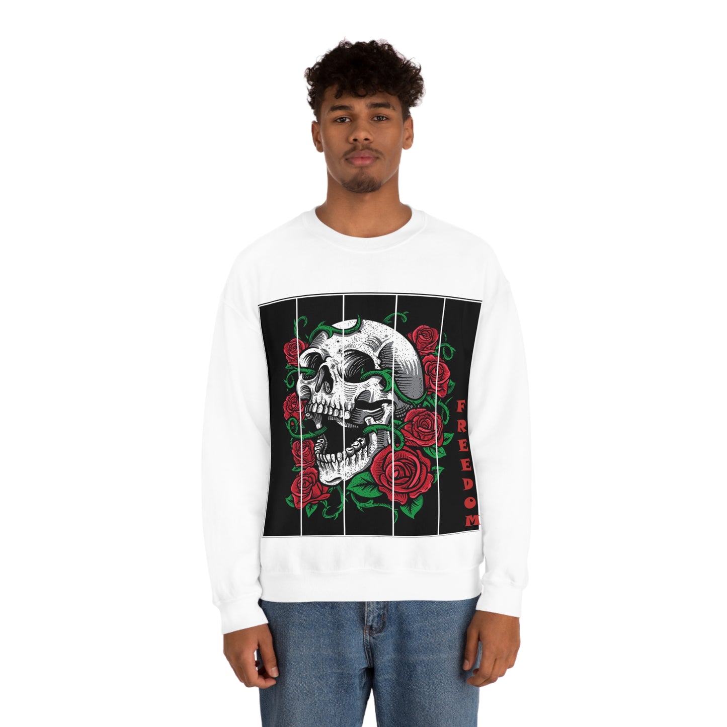 Freedom Death Roses Crewneck Sweatshirt