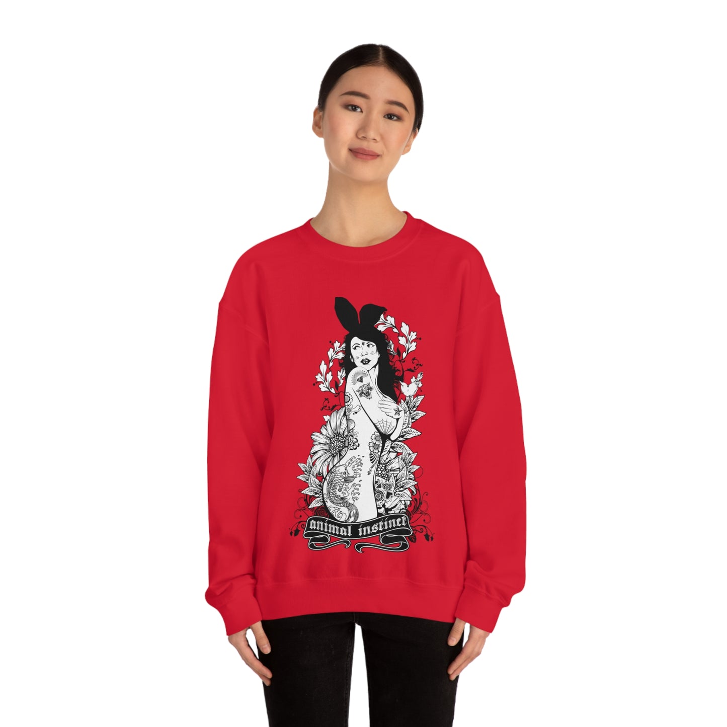 Animal instinct Tattoo Crewneck Sweatshirt