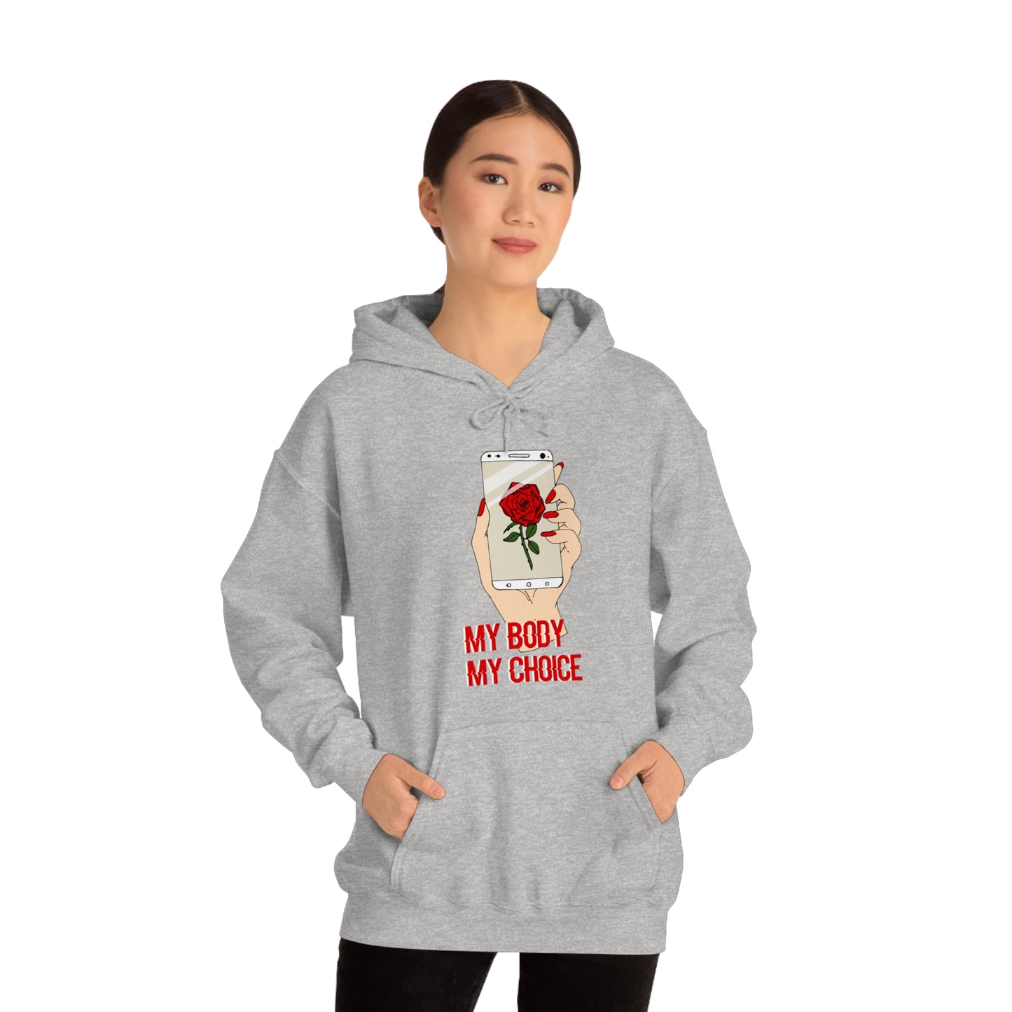 My Body is A Rose its My Choice Hoodie