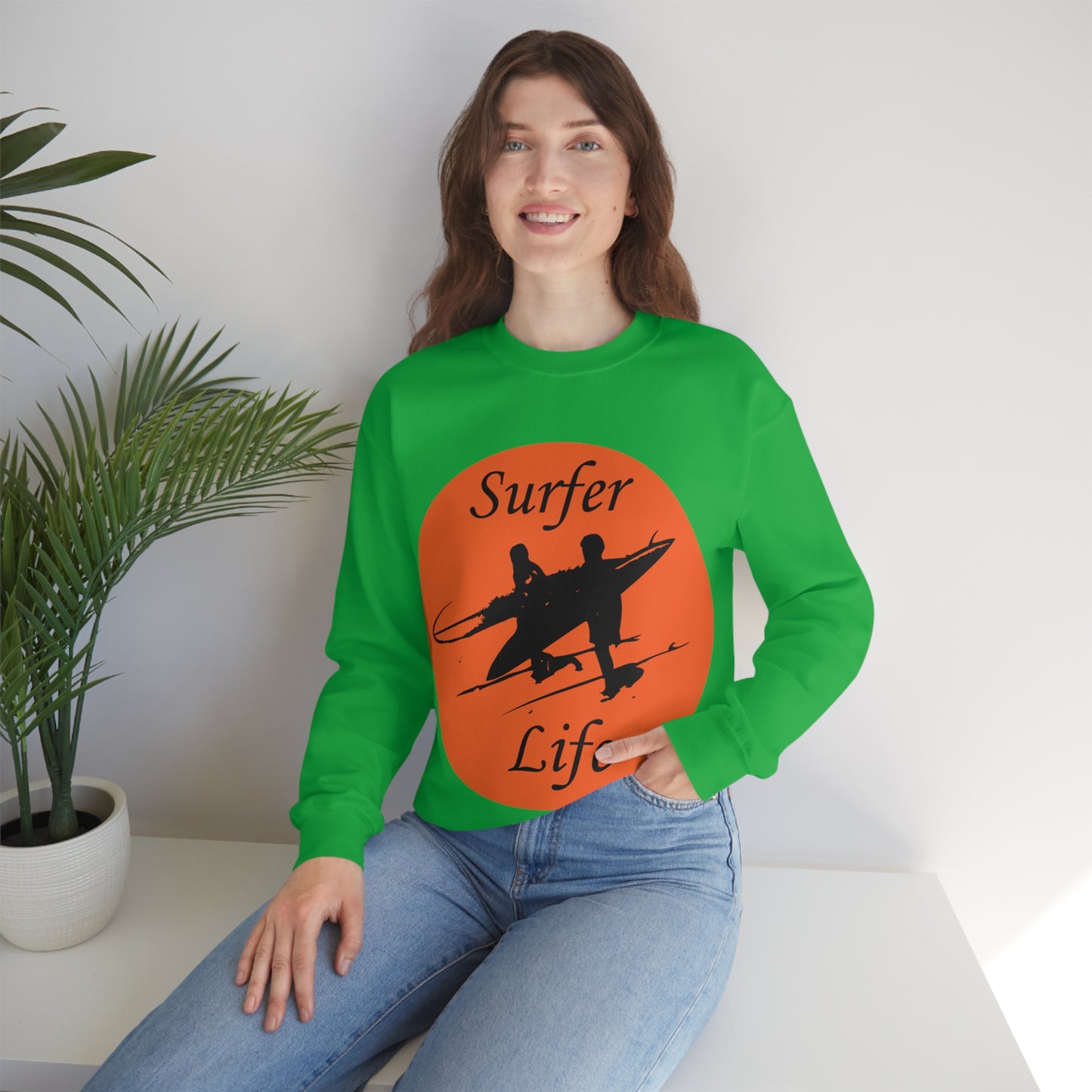 Surfer Life Crewneck Sweatshirt