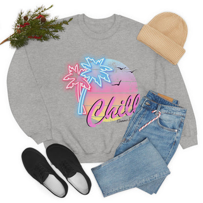 Chill Summer For Life Crewneck Sweatshirt