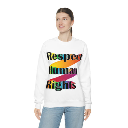 Respect Human Rights Crewneck Sweatshirt