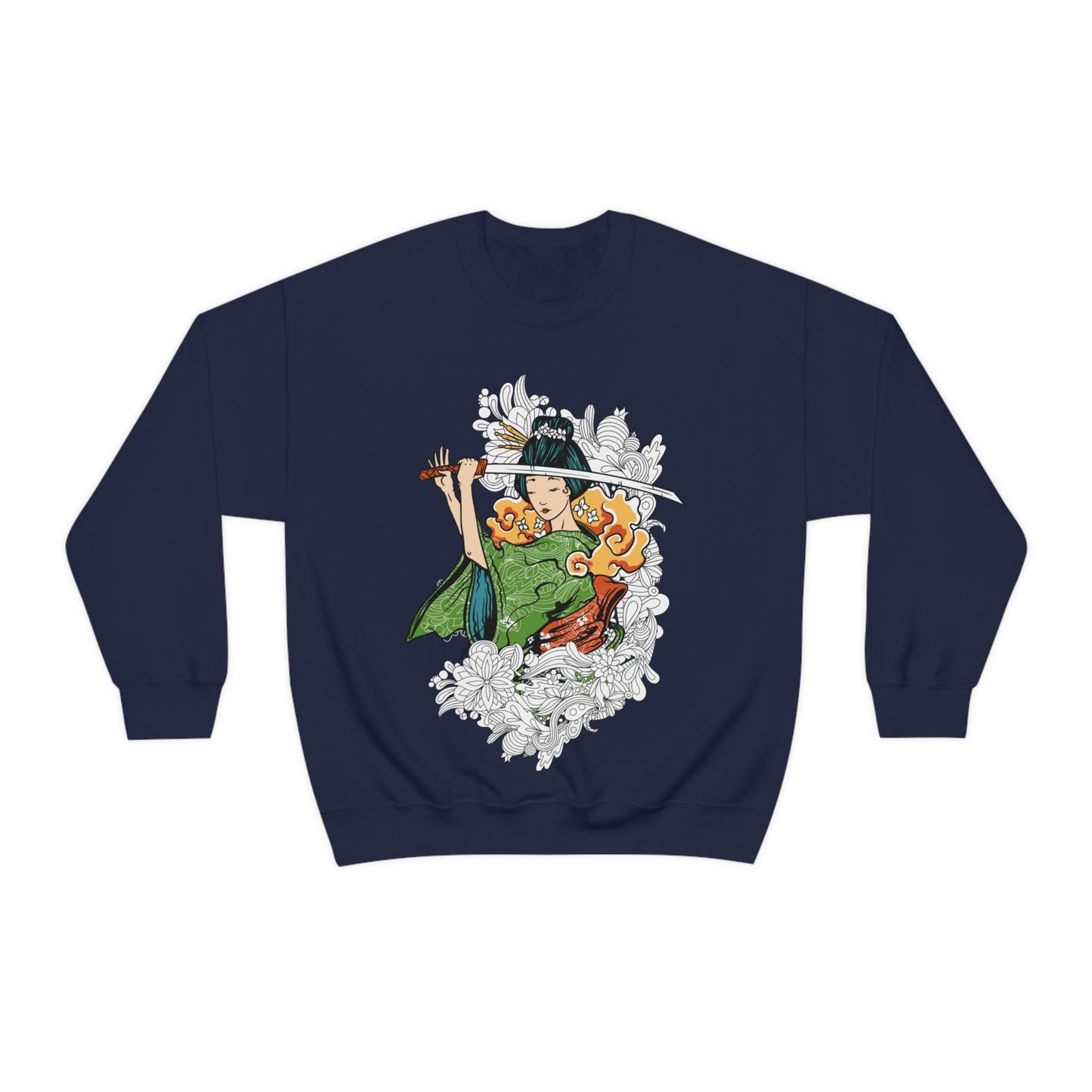 Female Samurai Crewneck Sweatshirt