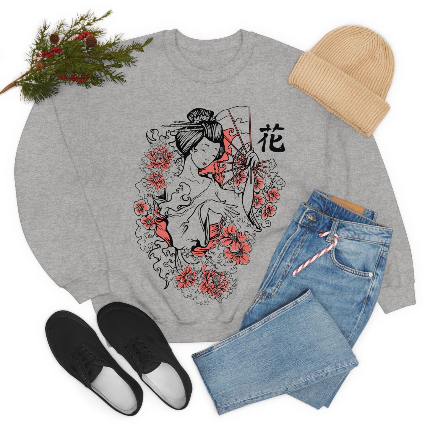 Japanese Goddess Crewneck Sweatshirt