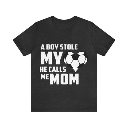 A boy stole my heart he calls me Mom T-Shirt