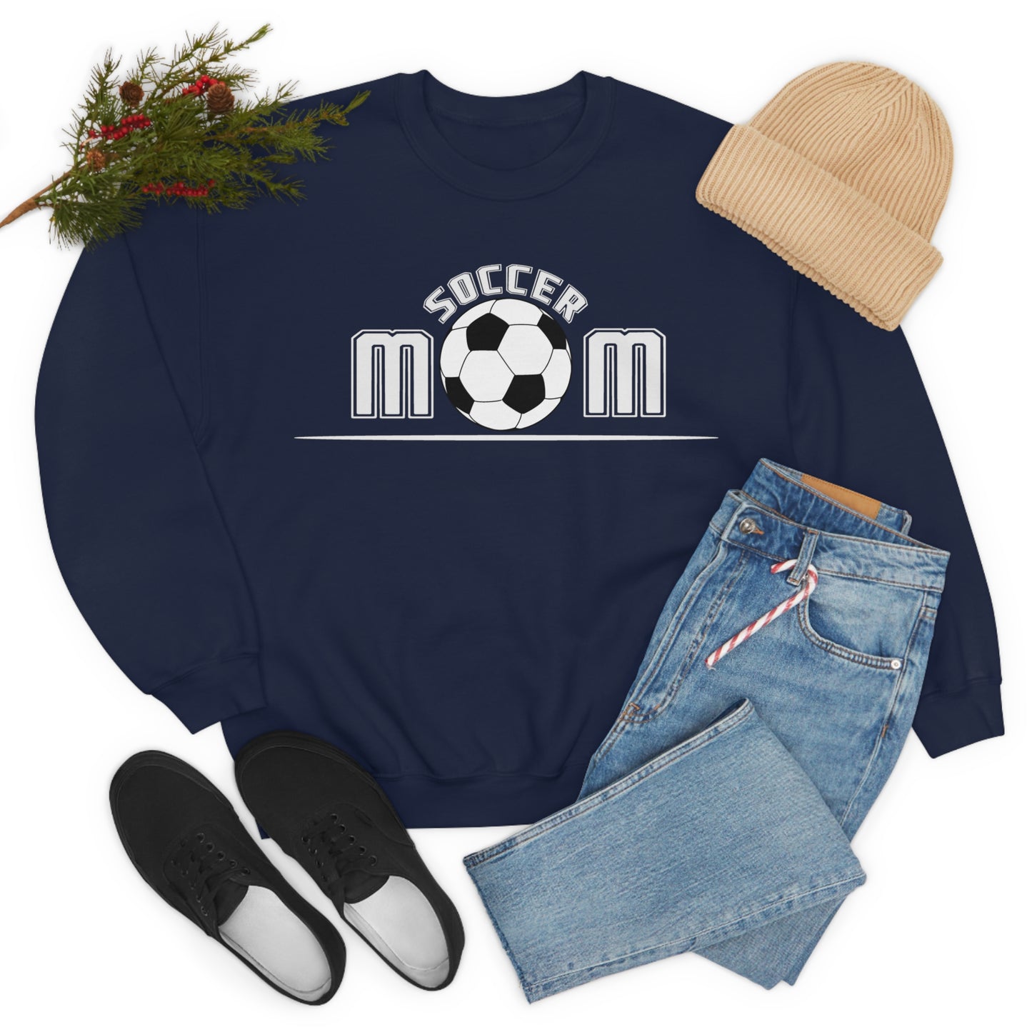 Mom - Soccer Crewneck Sweatshirt