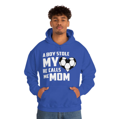 A boy stole my heart he calls me Mom Hoodie