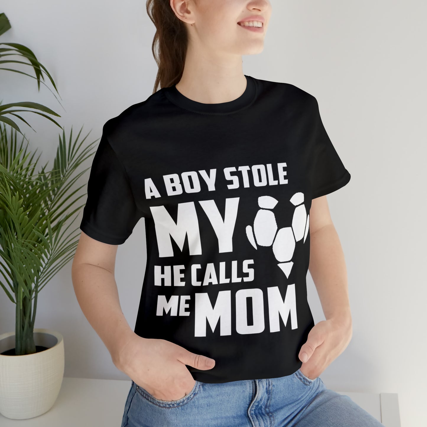 A boy stole my heart he calls me Mom T-Shirt