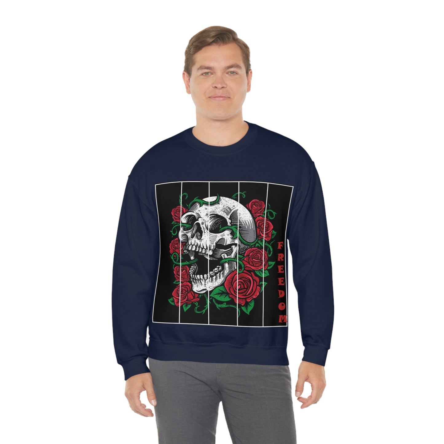 Freedom Death Roses Crewneck Sweatshirt