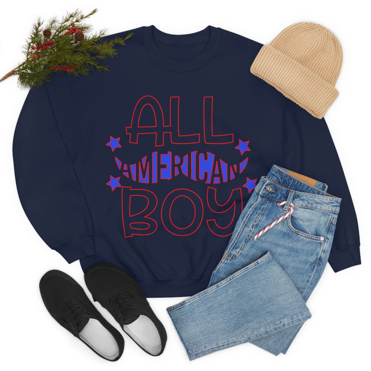 All American boy Crewneck Sweatshirt