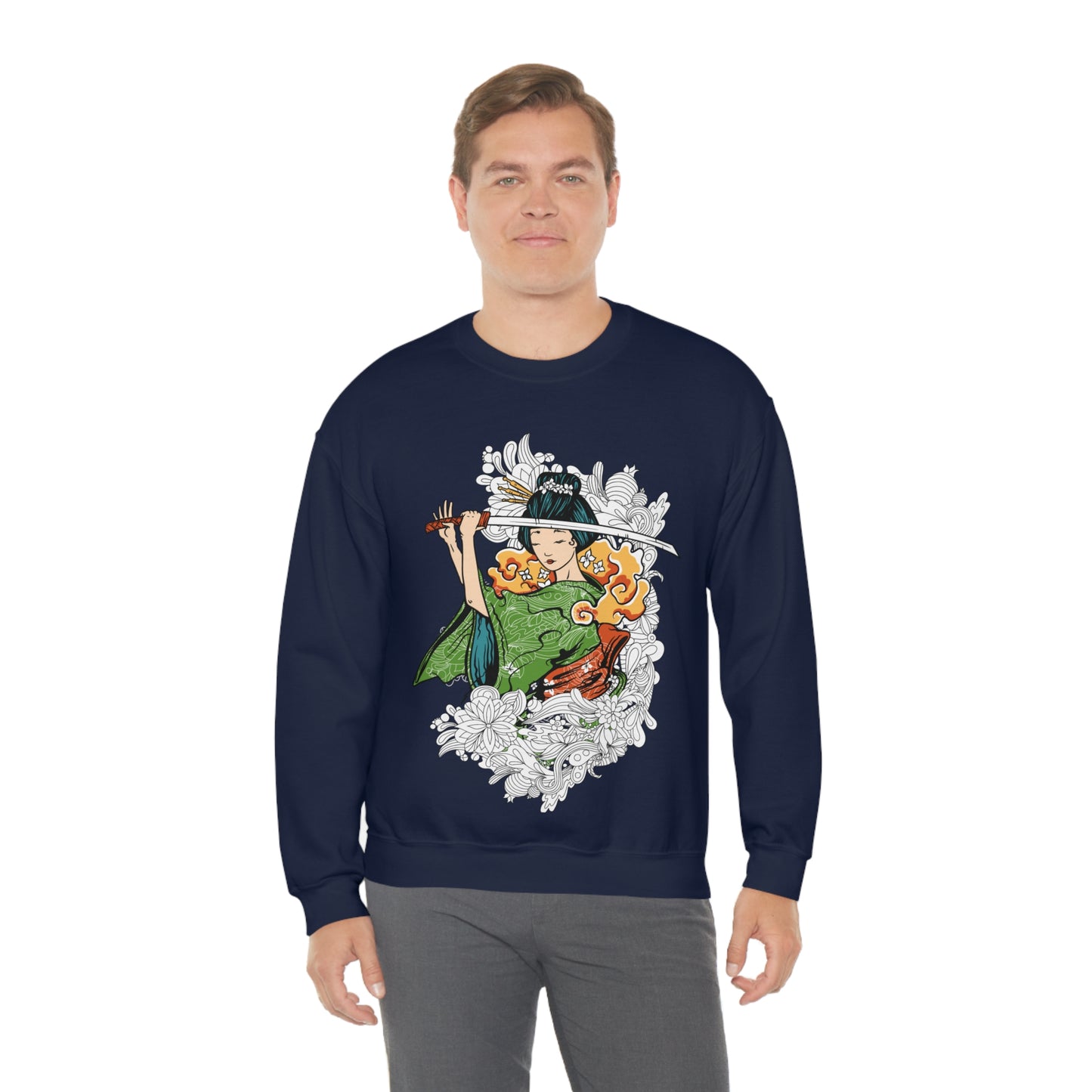 Female Samurai Crewneck Sweatshirt