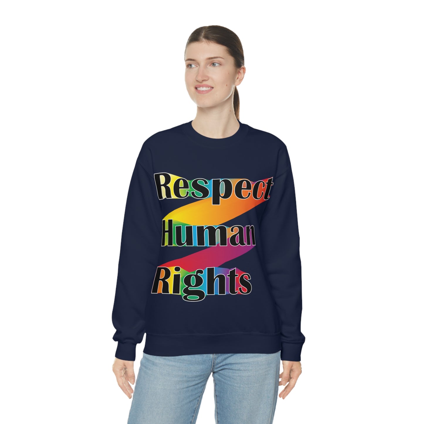 Respect Human Rights Crewneck Sweatshirt