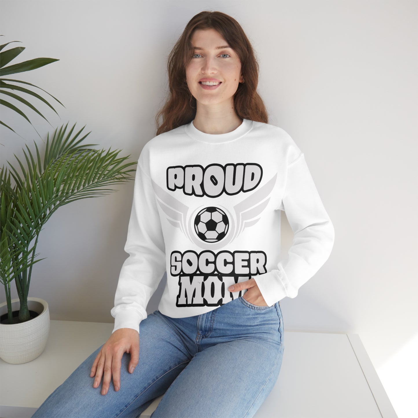 Proud S o c c e r MOM Crewneck Sweatshirt